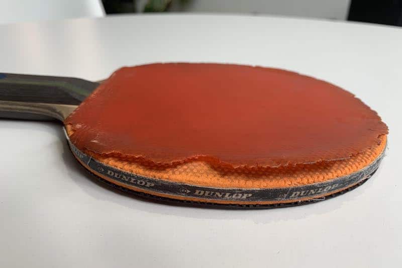 Table tennis paddle clearance rubber