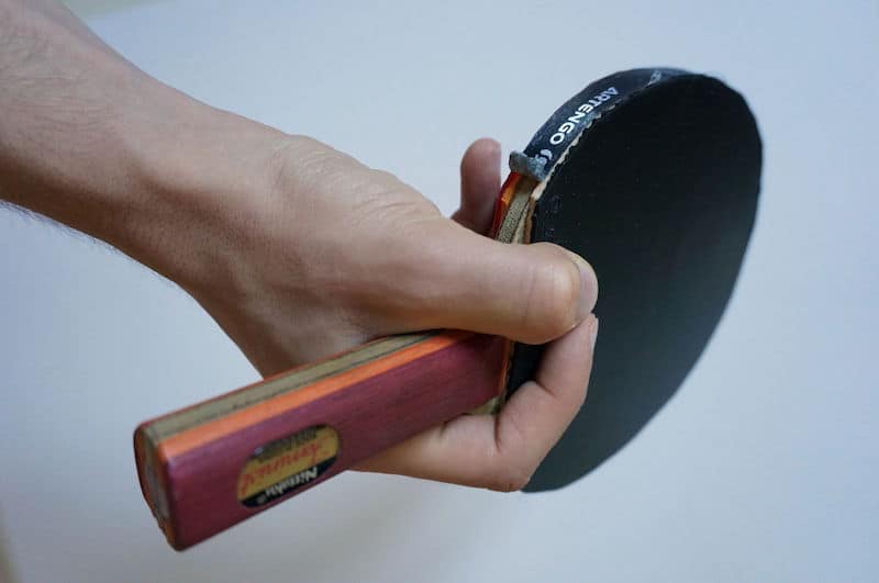 penhold ping pong grip