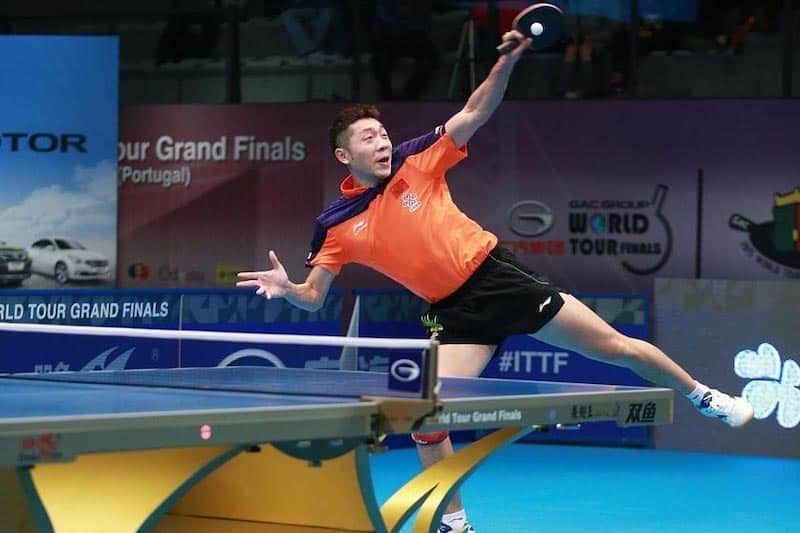 competitive table tennis