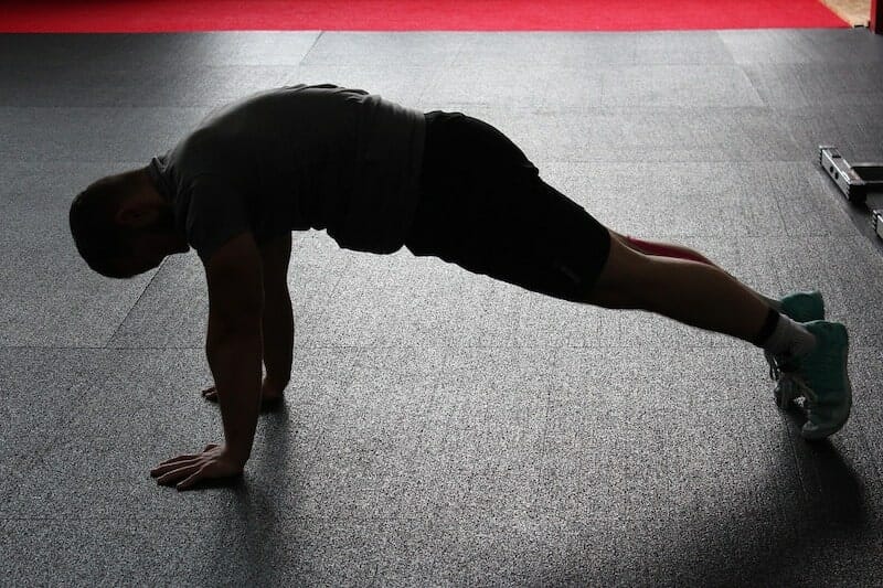 man exercising for table tennis game