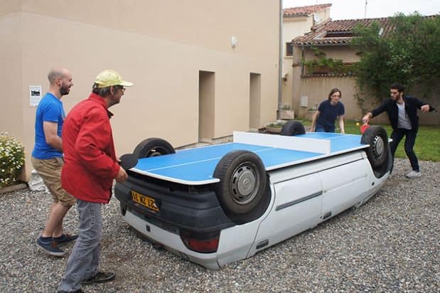 diy ping pong table