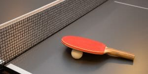 Table tennis bat and ball