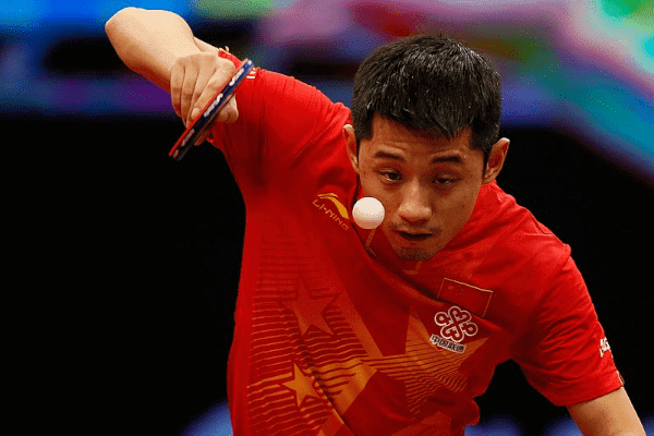 Zhang Jike Serving