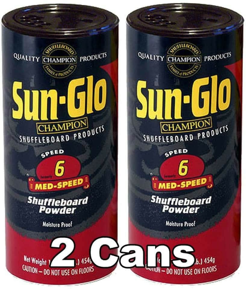 Sun Glo Shuffleboard Wax - Speed #3 Brown Bear (6 Pack) - Perfect Table Game Maintenance