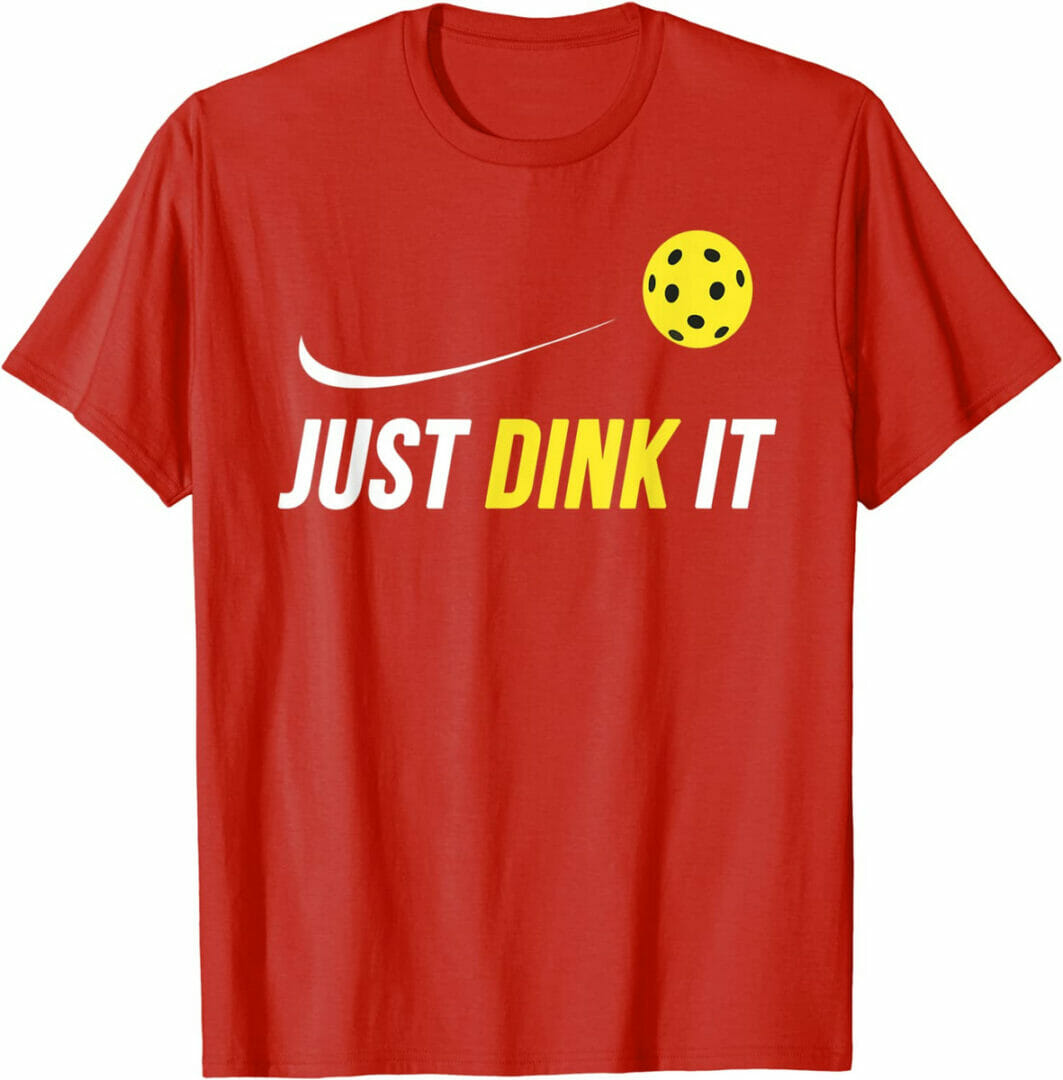 red pickleball shirt