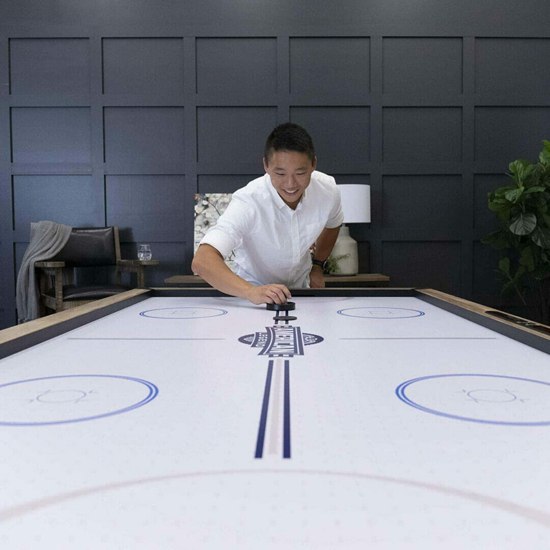 how to clean air hockey table